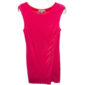 Rayon Lyocell Tencel Knit Y2K Ruched Mini Tank Tee Dress